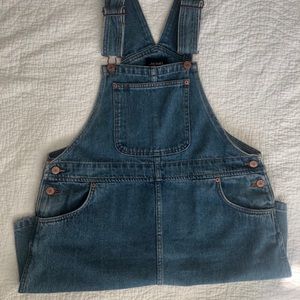 ASOS short denim overall dress